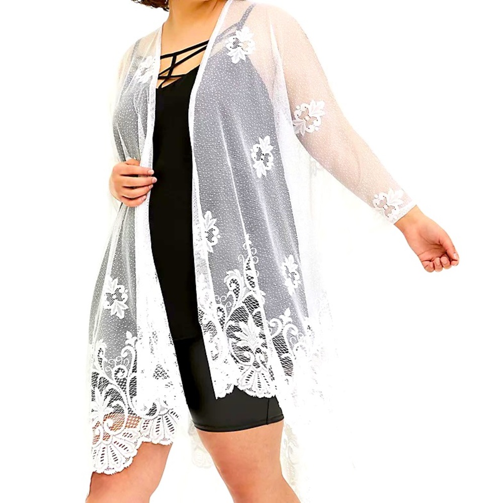 Black Mesh Ruana